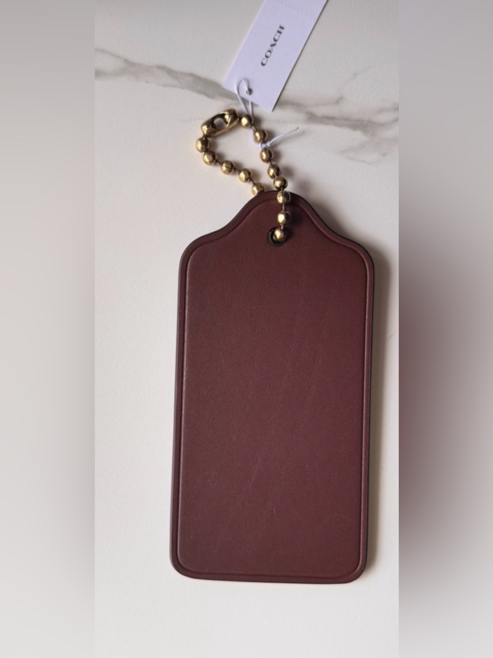 COACH XL Hangtag Maple NWT - Picture 3 of 4